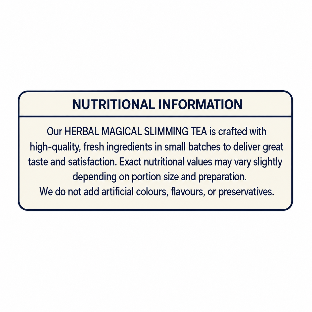 Additional product information